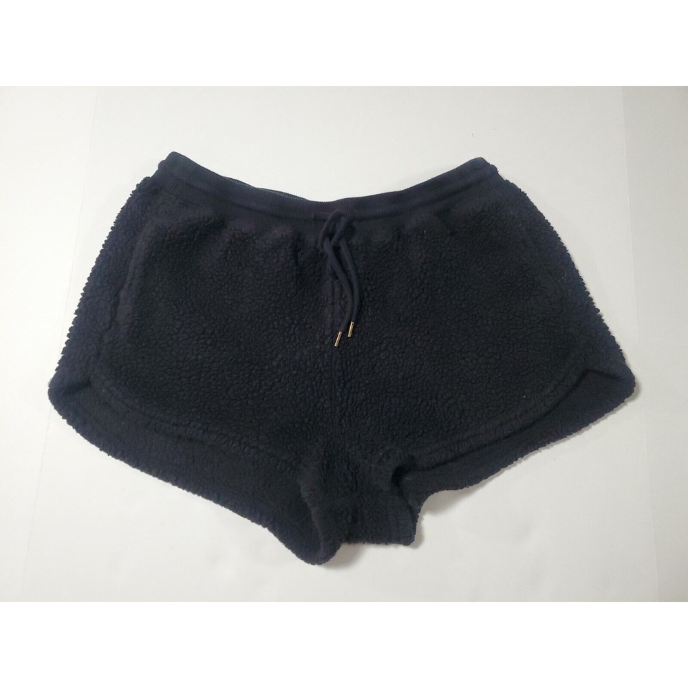 colsie • cozy faux fur sherpa shorts Black Size Small